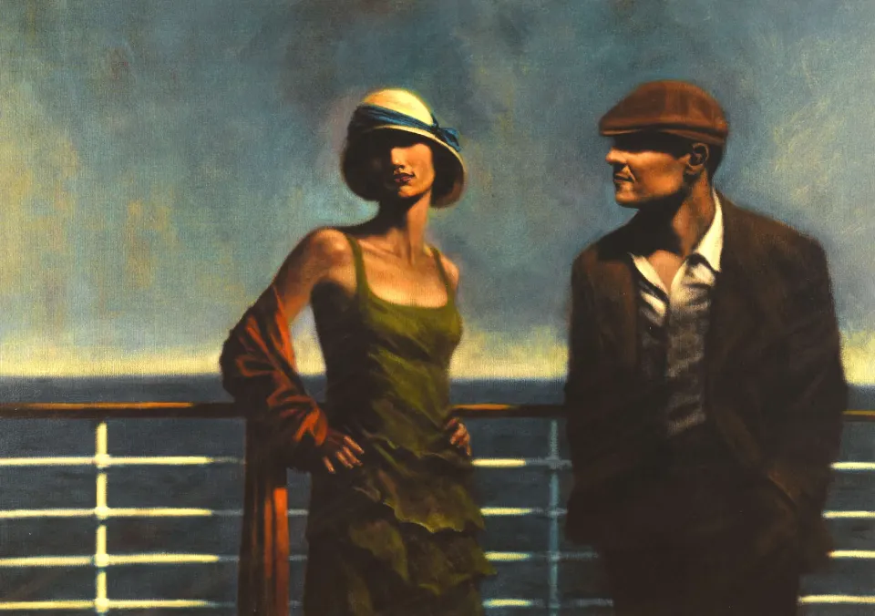 Hamish Blakely (b 1968) 'The Coincidental Travellers' Renaissance Style, Giclee Print, Signed, 2005
