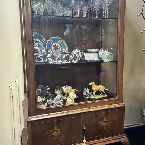 Fine Edwardian Inlaid Glazed Display Cabinet
