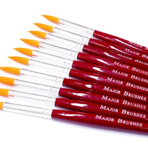 40 x Major Brushes Paint Brushes (Designs May Vary) L6b