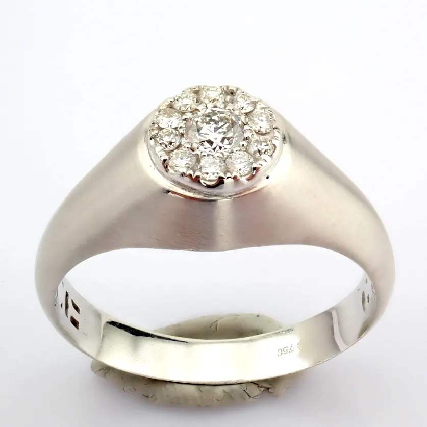 18k White Gold, Brilliant Diamonds Ring