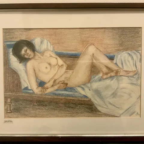 John William Foster BEM ( 1921– 2000) British Giroflee study Female Nude,
