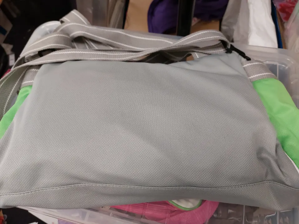 Grey and lime green Pineapple bag