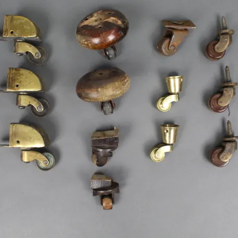 Collection of Antique & Vintage Castors & Wheels