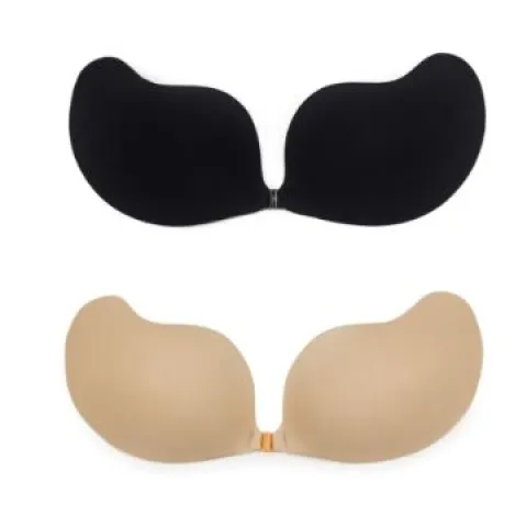 5 x Women's Strapless Self Adhesive Reusable Padded Invisible Sticky Push Up Bra Lb40