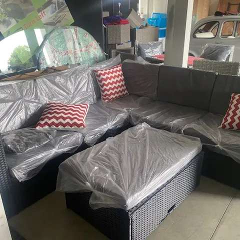 Black Rattan CARFIN corner set