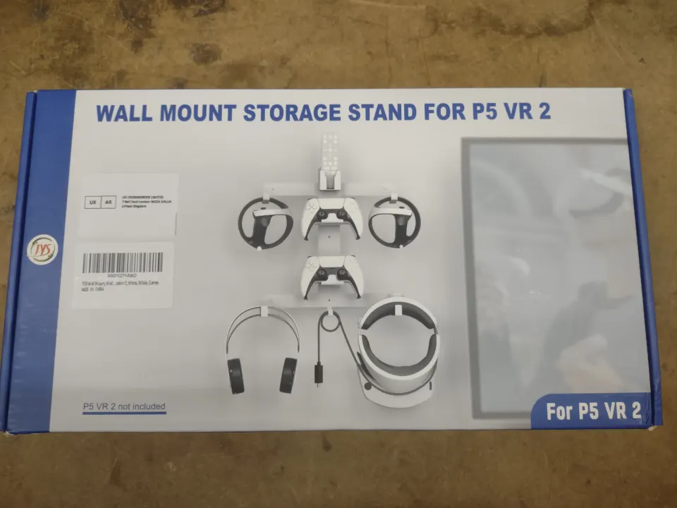 Wall mount storage stand for Playstation Accessories. RRP £30 - GRADE A