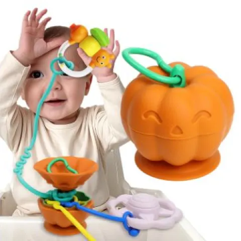 6 x Baby Suction Toy Holder & 3 Toy Straps RRP £22.17 ea. Lb37