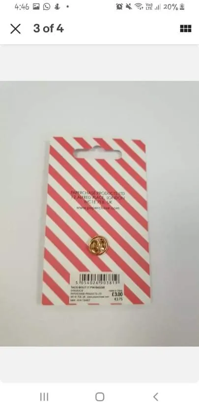 Paperchase Pin Badges x 24