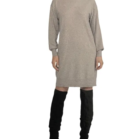 DESIGNER BADGLEY MISCHKA LIGHTWEIGHT FINE KNITTED STRETCHY JUMPER DRESS UK 12 M RRP17.99