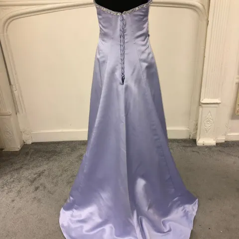 Wedding dress in lilac from Alfred Angelo.  Brand new, style UK2199 size 16, satin