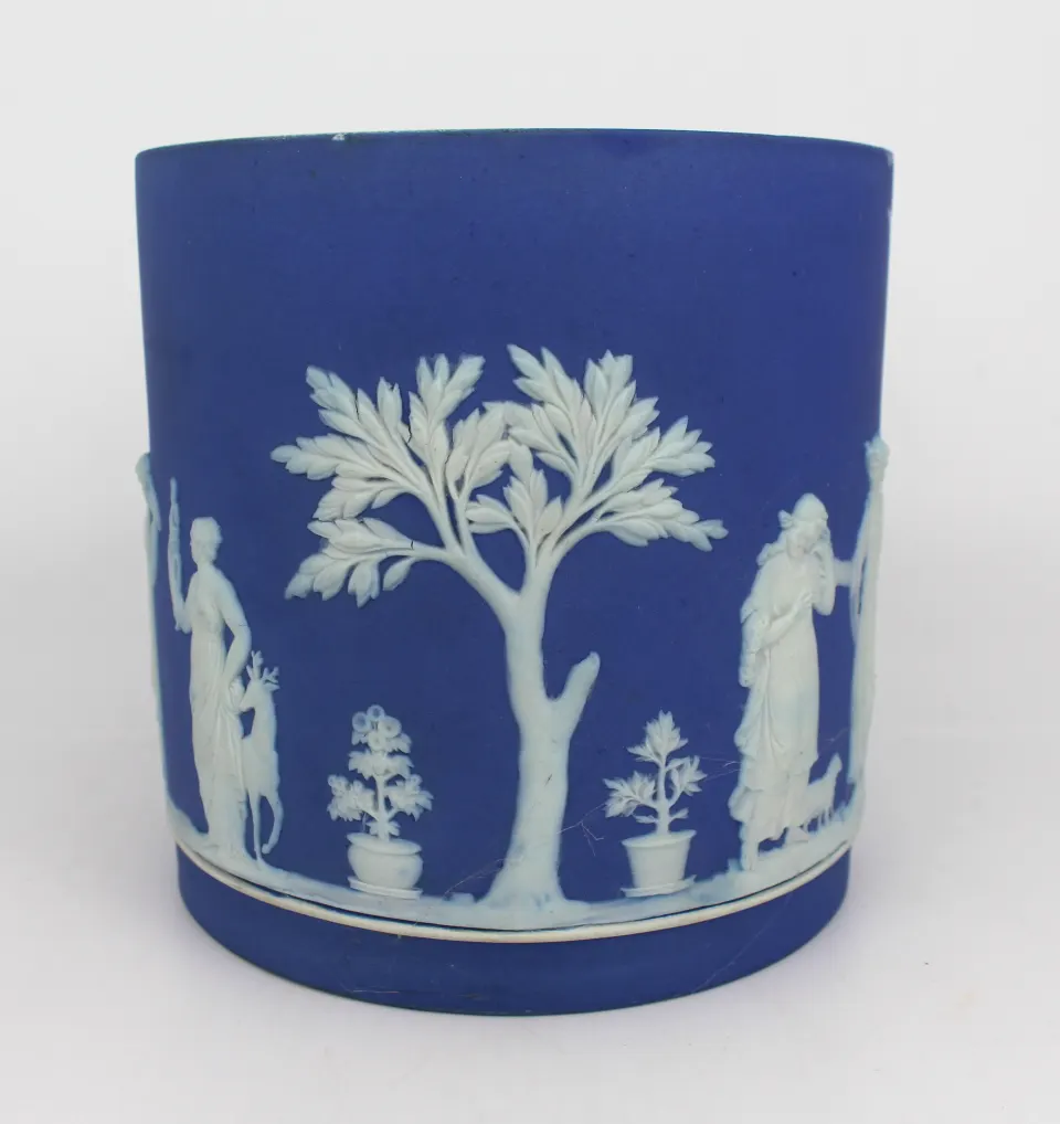 Wedgwood Blue & White Cache Pot