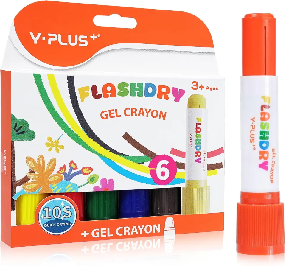 10 x Packs of 12 Flashdry Tempera Paint Sticks for Toddler L17b