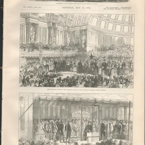 1887 Queen Victoria Royal Visit to Whitechapel London Jubilee Celebrations