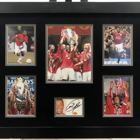 PATRICE EVRA framed original signature presentation.