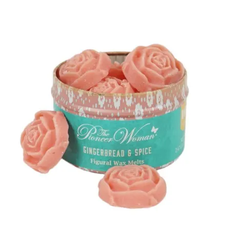 12 x 10 Floral Shaped Wax Melts In A Tin Lemon And Lavender