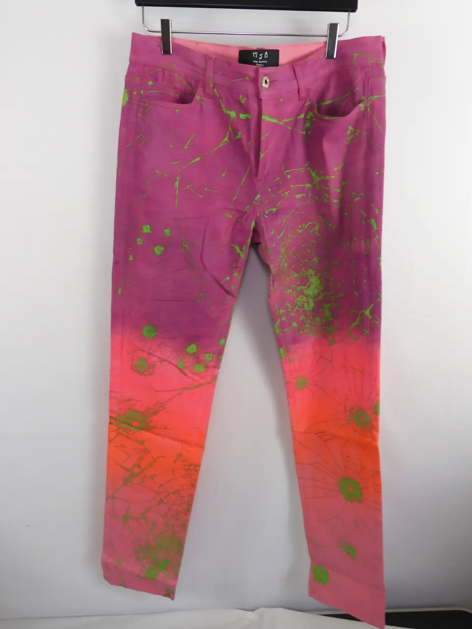 MJB Marc Jaques Burton Multi Ombre Crixus Hand Crafted Jeans Size 34, Sold Out