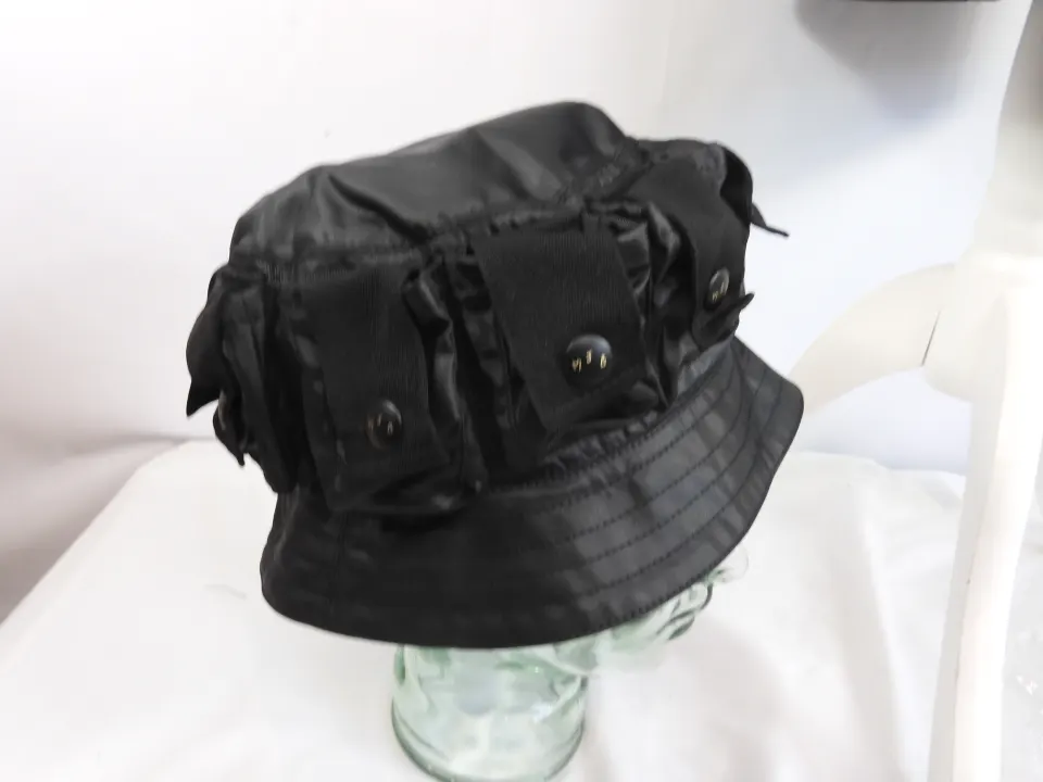 MJB Marc Jaques Burton Black Grenade Pocket Bucket Hat, Size XL Sold Out
