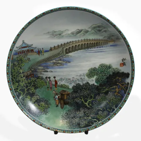 Imperial Jingdezhen Porcelain Cabinet Plates