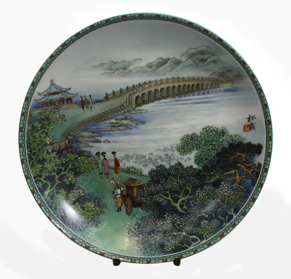 Imperial Jingdezhen Porcelain Cabinet Plates