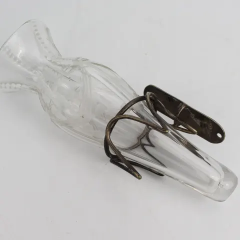 Antique Crystal Flower Posy with Sconce