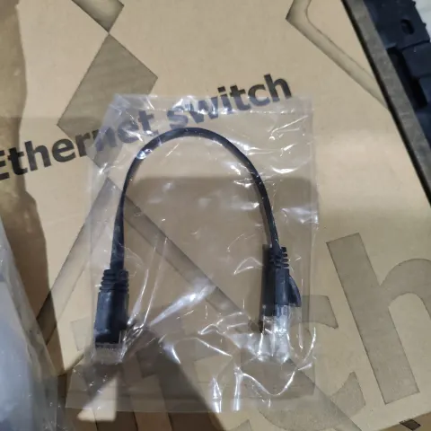 20 x flat RJ45 Patch lead 20cm (Black)