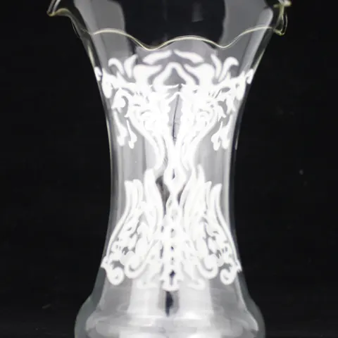 Vintage Acid Etched Glass Shade