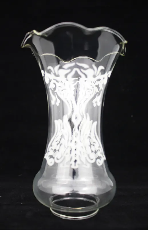 Vintage Acid Etched Glass Shade