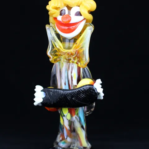 Vintage Venetian Murano Glass Clown