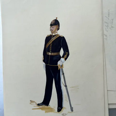 Vintage Watercolour Book Illustration ? Noel Gold "The Alive Hero" The Army Service Corps