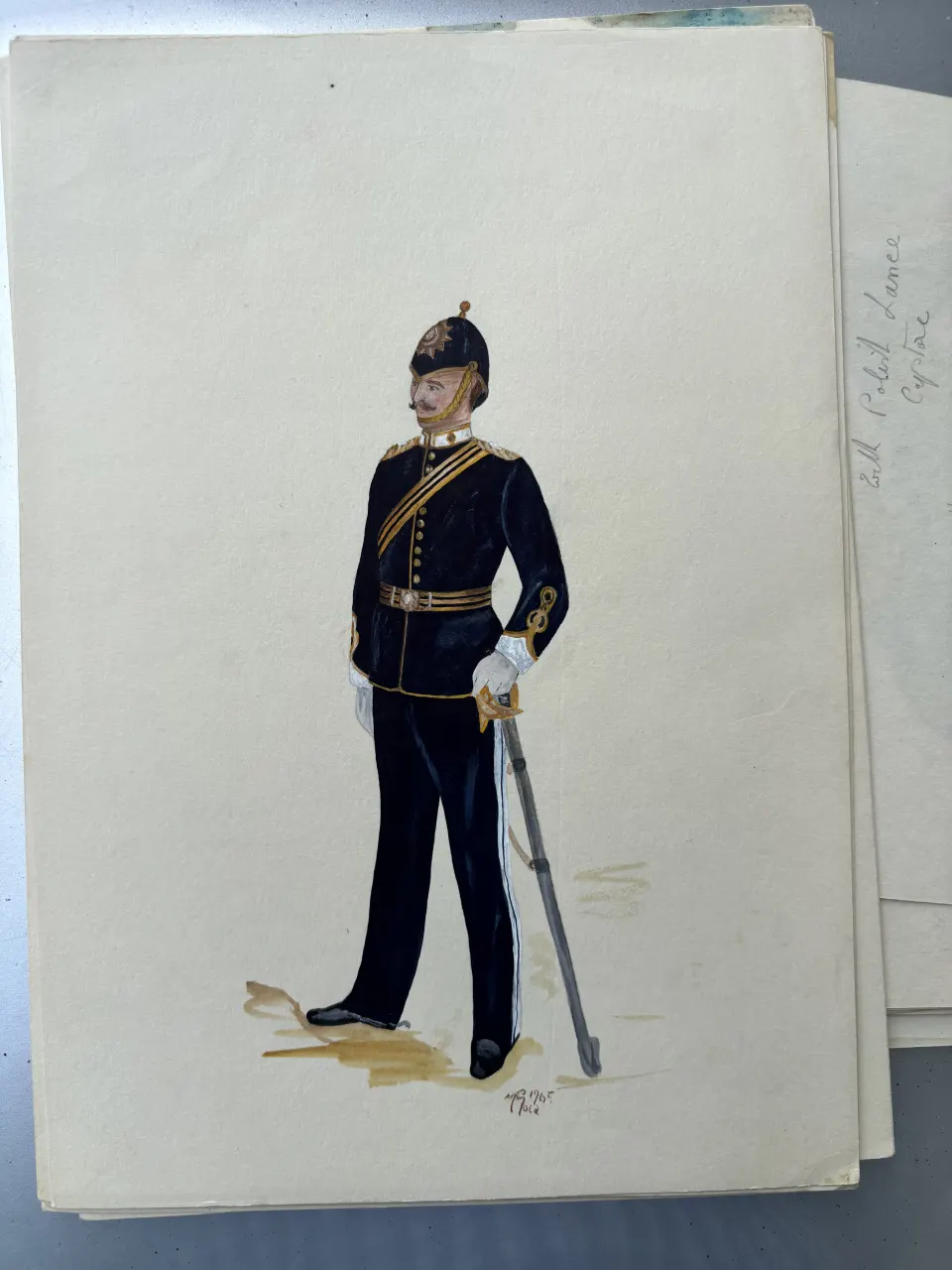 Vintage Watercolour Book Illustration ? Noel Gold "The Alive Hero" The Army Service Corps