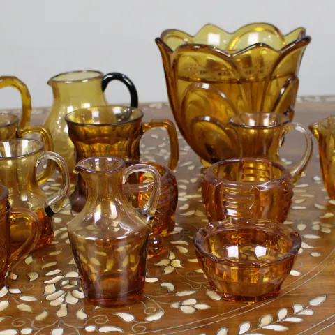 Collection of Amber Glass