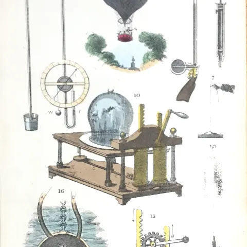 Rare James Reynolds Antique Book Plate Use of Pneumatics 1.