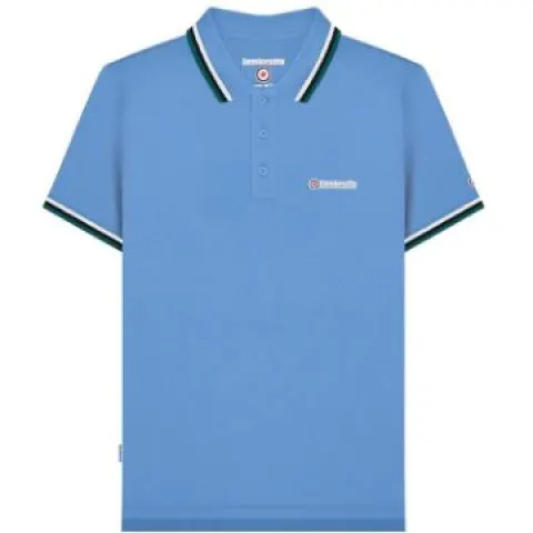 Lambretta Triple Tipped Polo Ashley Blue(White/Navy/Deep Lake) - RRP £30.00 SM