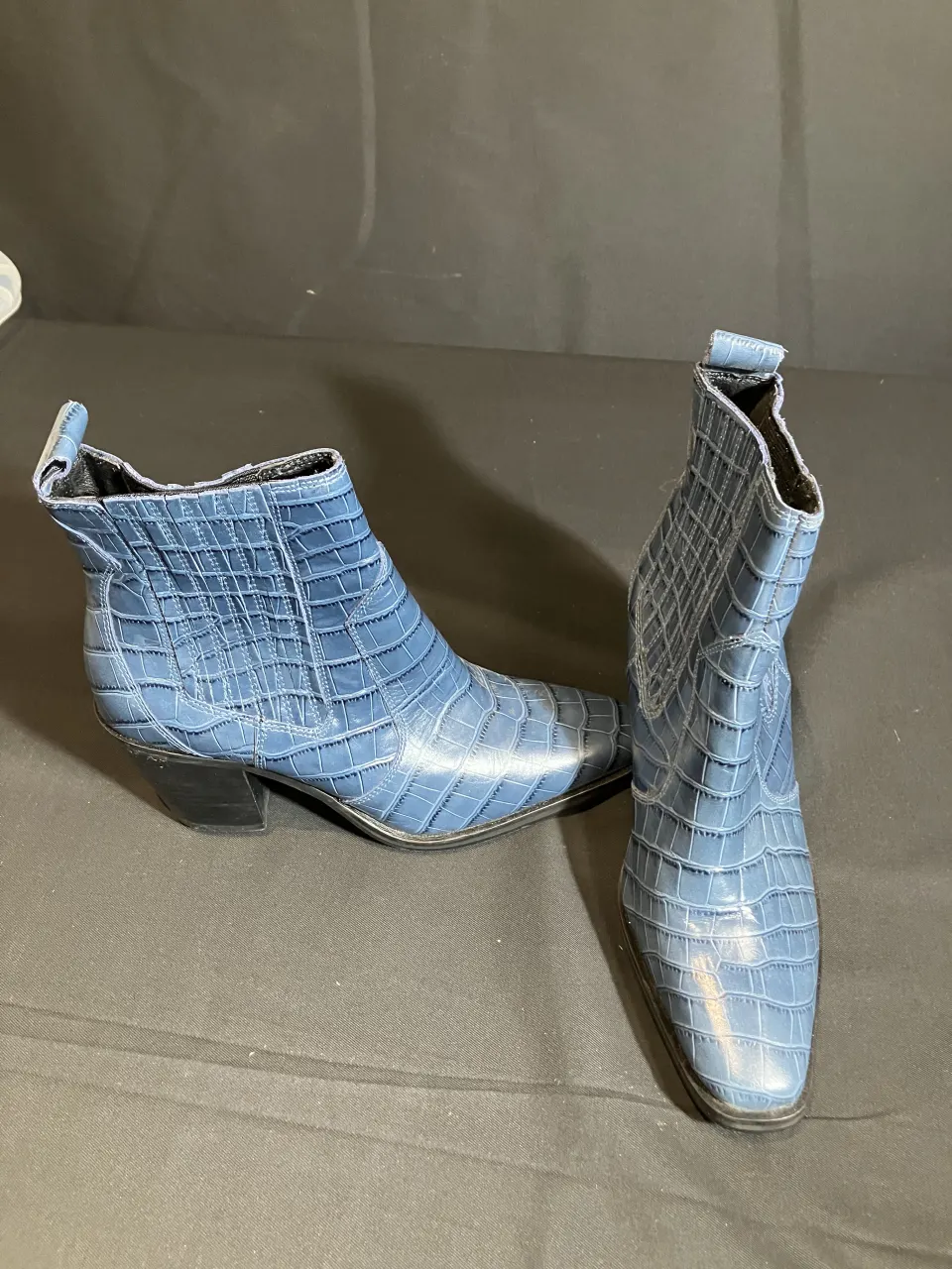 M & S Croc boots worn by a body double
