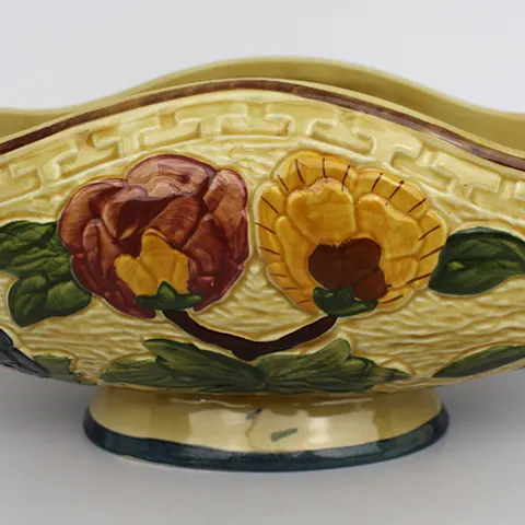 H.J.Wood Indian Tree Boat Shaped Bowl
