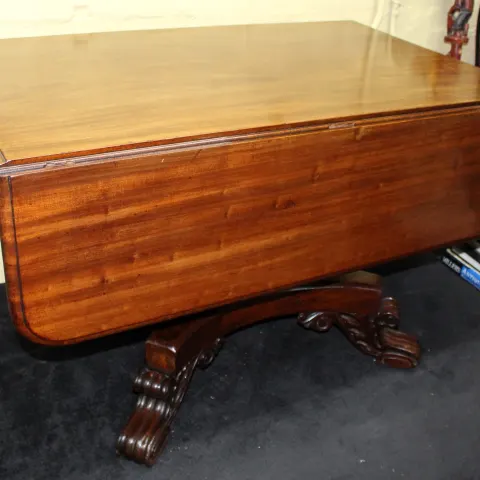 William IV Mahogany Drop Leaf Centre Table