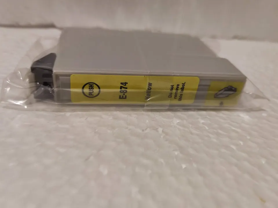 10x E-874 Ink Cartridge Replacement For Epson T0874 Yellow