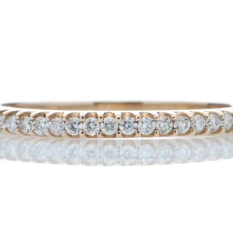 9ct Rose Gold Diamond Half Eternity Ring 0.25 Carats