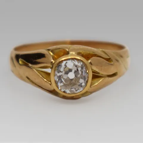 Antique Diamond Rose Gold Ring – Early 20th Century