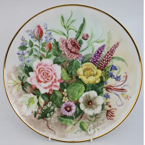 Hand Painted Thomas Germany Aldrington Cabinet Plate