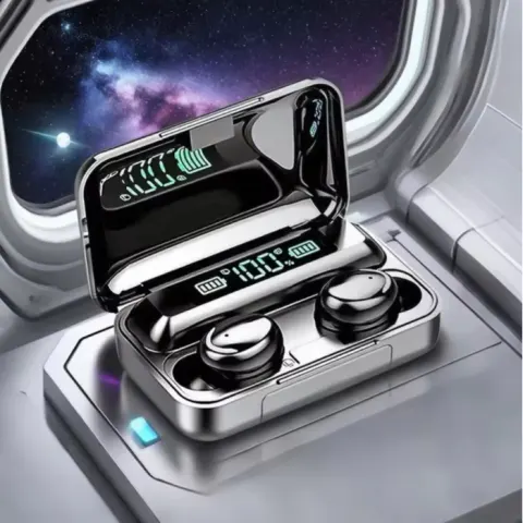 Bluetooth 5.1 TWS Wireless Earphones – 9D Stereo, High Bass, Touch Control, Waterproof