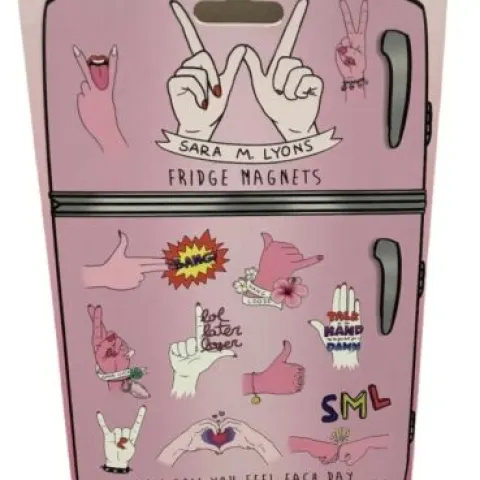 6 x Packs of 18 Sara M Lyons Fridge Magnets Hand Gestures