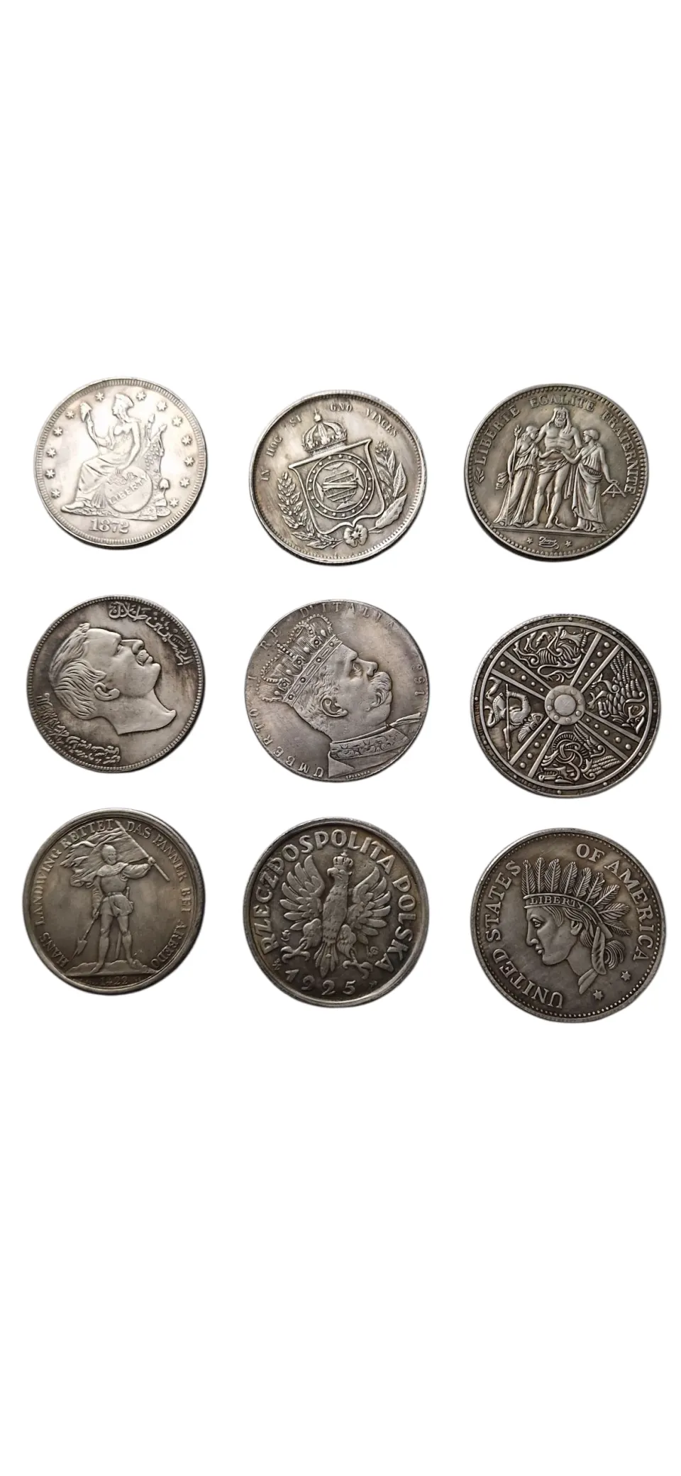 A Group of Old Replica Coins