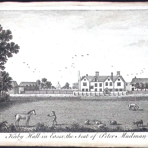 Essex Braintree Kirby Hall Scarce Georgian Copper Antique 1776 Engraving-129.