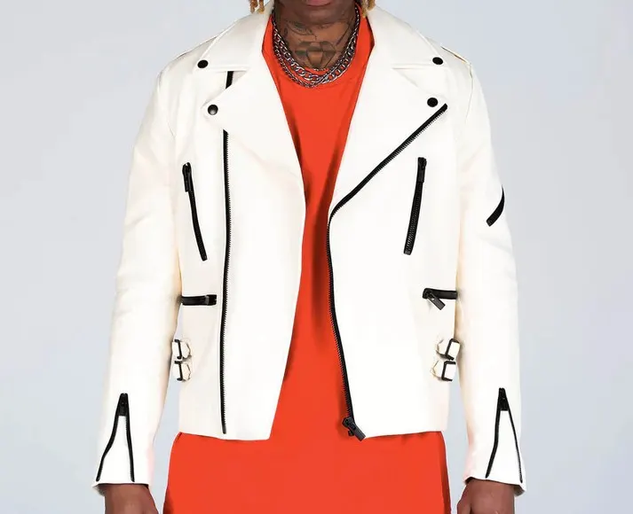 MJB Marc Jaques Burton Classic Biker Jacket, Online Price £1150, Size Large (46).