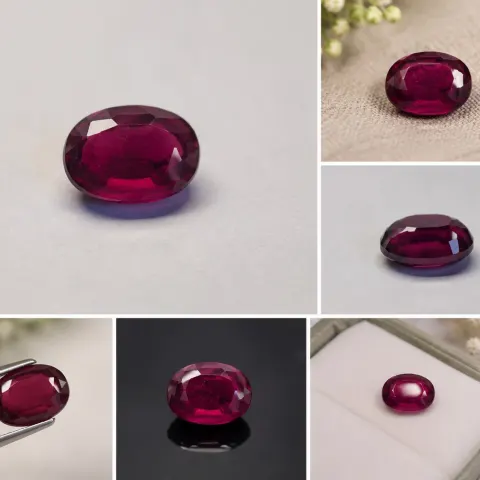 Natural Heated Ruby 1.74ct Oval Cut 8x6mm