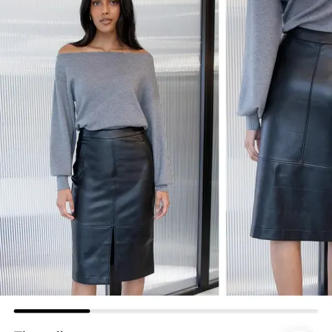 Brand New Threadbare 'Tree' Mid Length PU Faux Leather Skirt Size UK 8