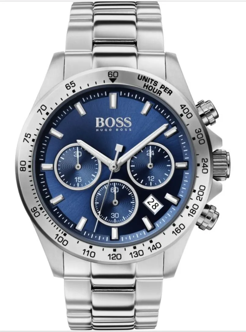 Hugo Boss 1513755 Men's Hero Lux Sport Silver Bracelet Chronograph Watch