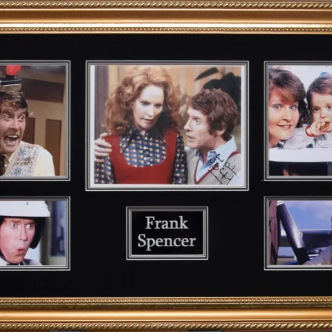 "FRANK SPENCER"  original signature presentation.