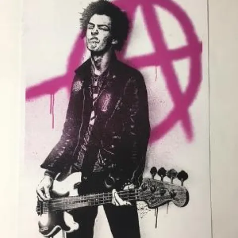 Chris Boyle (b 1972) 'Sid Vicious - Anarchy', Art Print, Signed, Stamped A/P 5/5, 2024